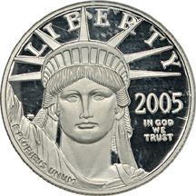 2005-W $50 Half-Ounce Platinum Eagle, NGC PF-69 Ultra Cameo.