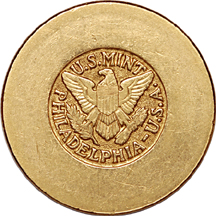 Saudi Arabia Kingdom Gold. U. S. Philadelphia Mint, 4 Pounds (1945-46), XF.
