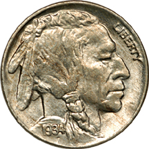 Ten Buffalo Nickels.