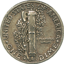 1916-D ANACS XF-40 Details, Cleaned.