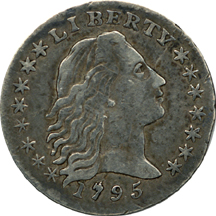 1795 "LM-9, R.4" dime, XF, damaged rim.