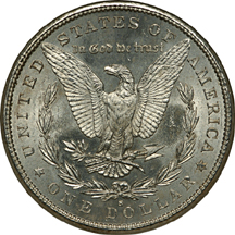 Twenty-two silver dollars. NGC MS-64.