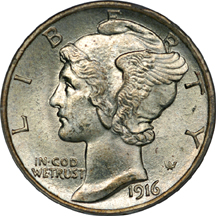 1916 PCGS MS-65 FB.