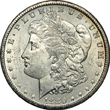 1880-CC, 1881-CC and 1885-CC GSA Morgan dollars.