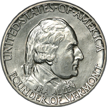 1927 Vermont, 1935 Connecticut and 1936 Wisconsin commemorative half-dollars, PCGS.