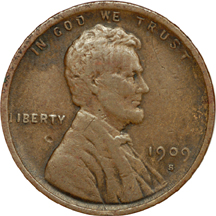 Album (1909 - 1940-S) of Lincoln cents.