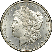 1880-CC, 1883-CC and 1884-CC GSA Morgan dollars, NGC.
