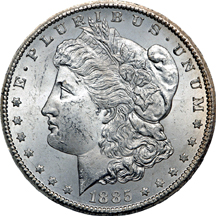 1885-CC GSA Morgan dollar. Unc.