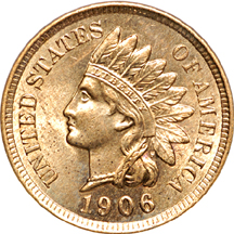Nine Indian Head cents.
