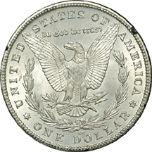 1880-CC GSA Morgan dollar, NGC MS-65.