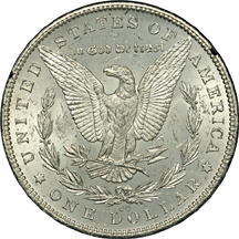 1882-CC GSA Morgan dollar, NGC MS-65.