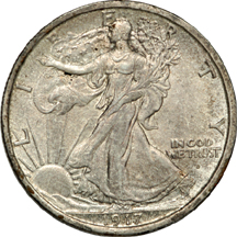 1917-D Obverse. MS-62.