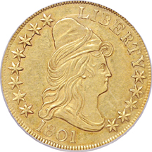 1801 PCGS AU-55.