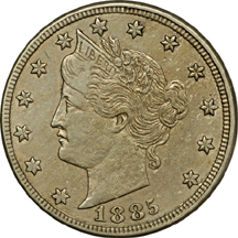 Album (1883 - 1912-S) of Liberty Head nickels.