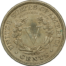 Album (1883 - 1912-S) of Liberty Head nickels.