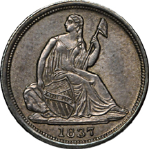 1837 Small Date. MS-63.