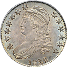 1822 (O-109, R.2)  PCGS MS-63.