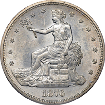 1876-S PCGS AU-55.