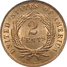 1868 PCGS MS-64 RD.