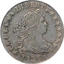 1796 "JR-2, R.4," PCGS Genuine.