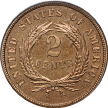 1873 Closed 3. PCGS PF-64 RB.