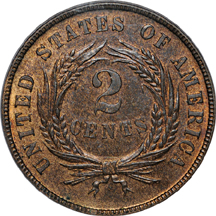 1872 PCGS MS-65 RB.