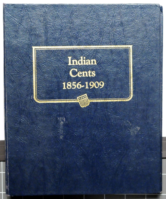 Album (1857 - 1909-S) of Flying Eagle and Indian cents.