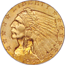 1927 PCGS MS-64.