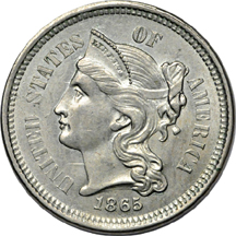 Eleven type coins.