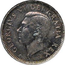 1948 Canadian 10C. NGC MS-64.
