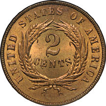 1869 NGC MS-65 RD.