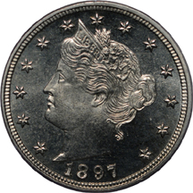 1897 PCGS PF-65.