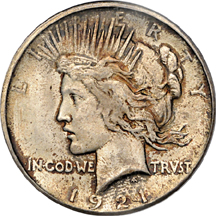 1921 PCGS MS-64.