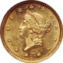 1854 Type 1. NGC MS-63.