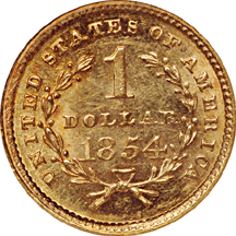 1854 Type 1. NGC MS-63.