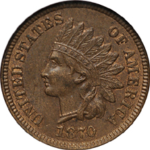 1870/0 DDO NGC AU-58 BN.