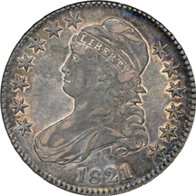 1821 (O-101A, R.1) NGC AU-53.