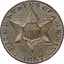 1857 PCGS PF-64.