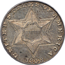 1858 PCGS PF-64.