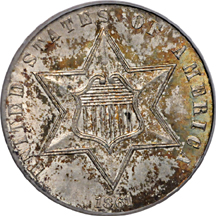 1861 PCGS MS-65.