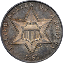 1864 PCGS MS-64.