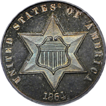 1864 PCGS PF-65CAM.