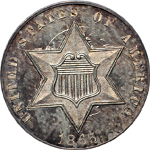 1865 PCGS MS-65.