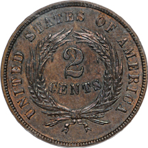 1864 Small Motto. PCGS PF-64 BN.