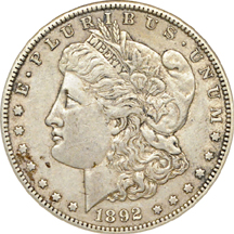 1892-S ANACS XF-45.