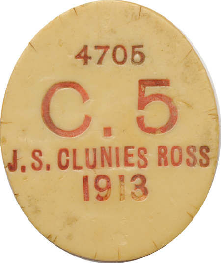 1913 Keeling - Cocos Islands Tokens Set (Seven Ivory Coin Denominations).