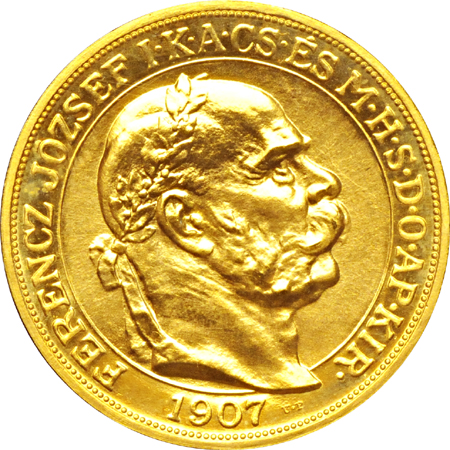 Four International Trade Coins of the Austrian Empire (3 Gold, 1 Silver).