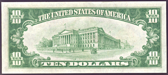 1928 $10.00.  CU.