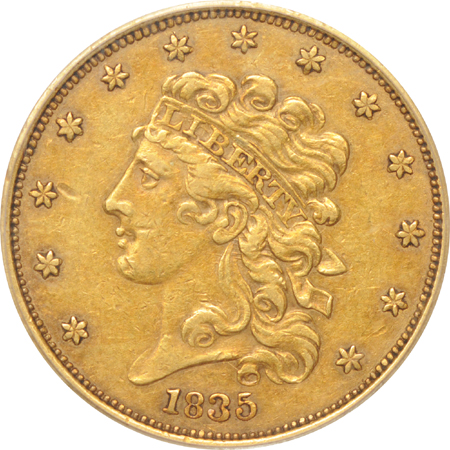 1835 PCGS XF-40.