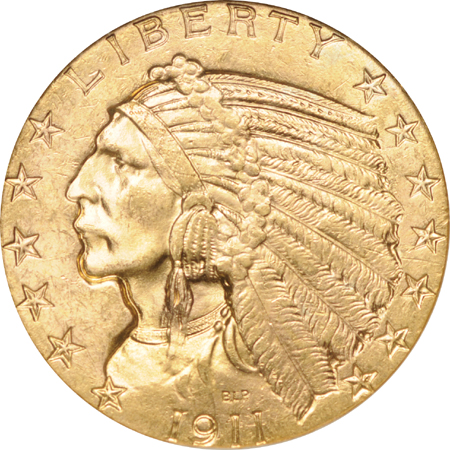 1911-S NGC MS-63 Golden Gate Collection.